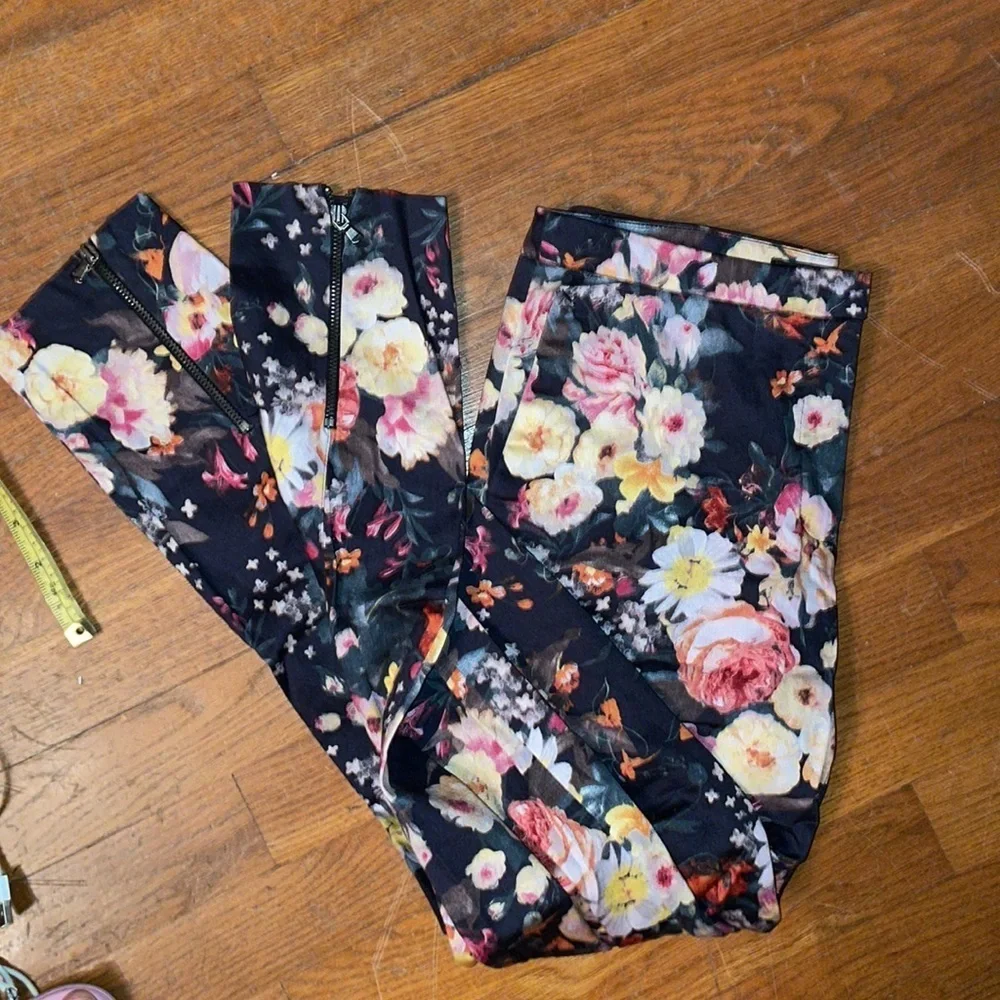 Mango MNG floral slack pants work slay fit fun cute chic office buisness